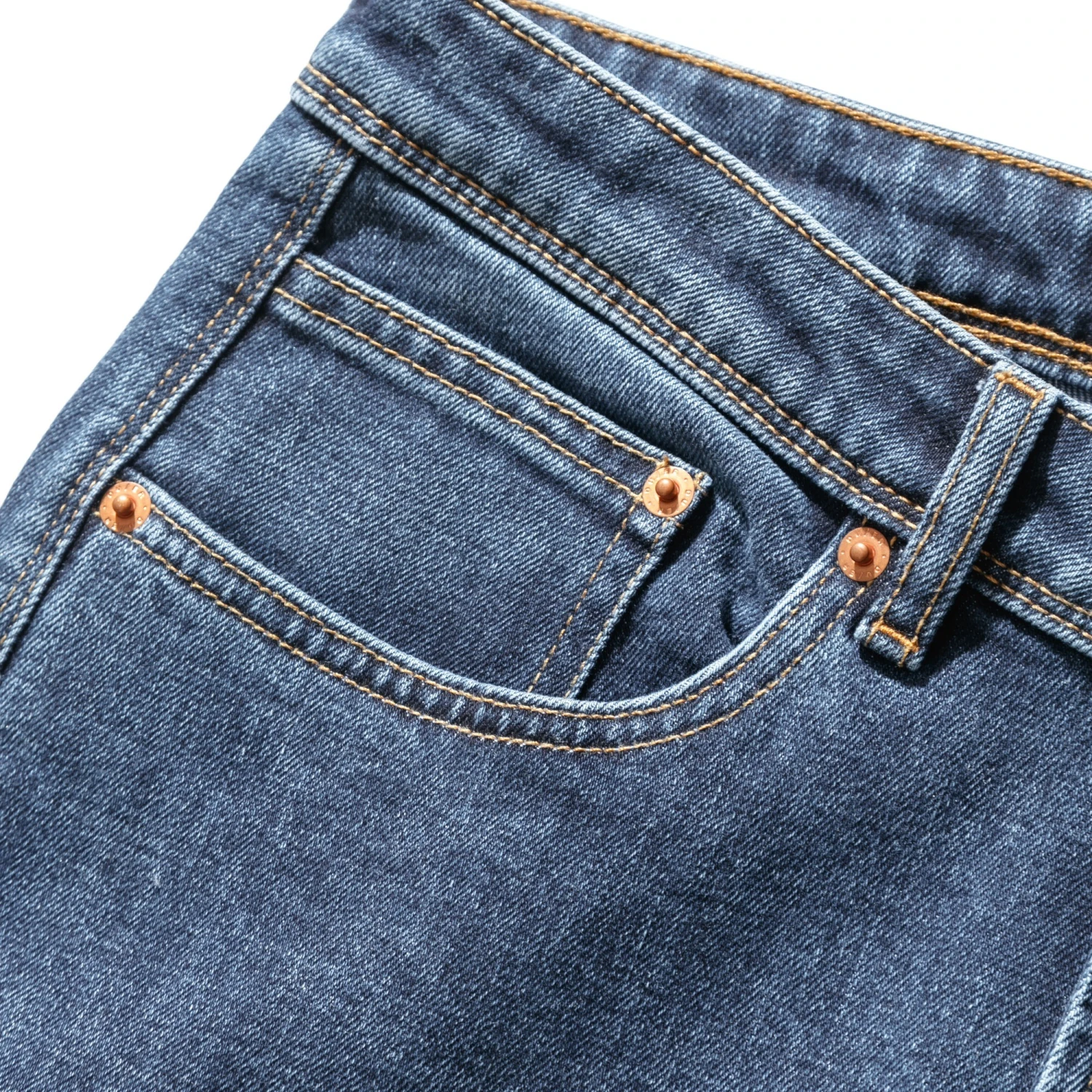 Midweight Denim High Rise Straight Womens Commuter Jeans - Image 2